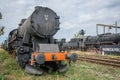 Old disused coal steam locomotive Royalty Free Stock Photo